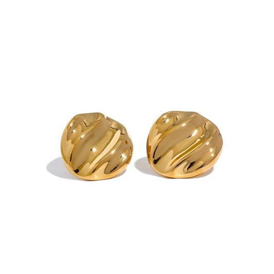 GOLD SWIRLED EARRINGS